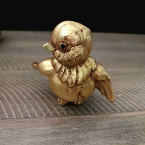 Freeman McFarlin Mr. and Mrs. Bird Figurine Vintage Gold Leaf Ceramic - Picture 2 of 11