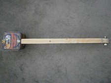 2 String Cigar Box Canjo French Tin Baritone Chugger Electric Acoustic Guitar