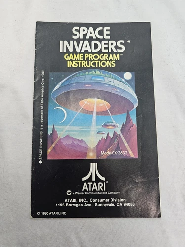 Space Invaders Original Game Program Instructions Manual Atari 2600