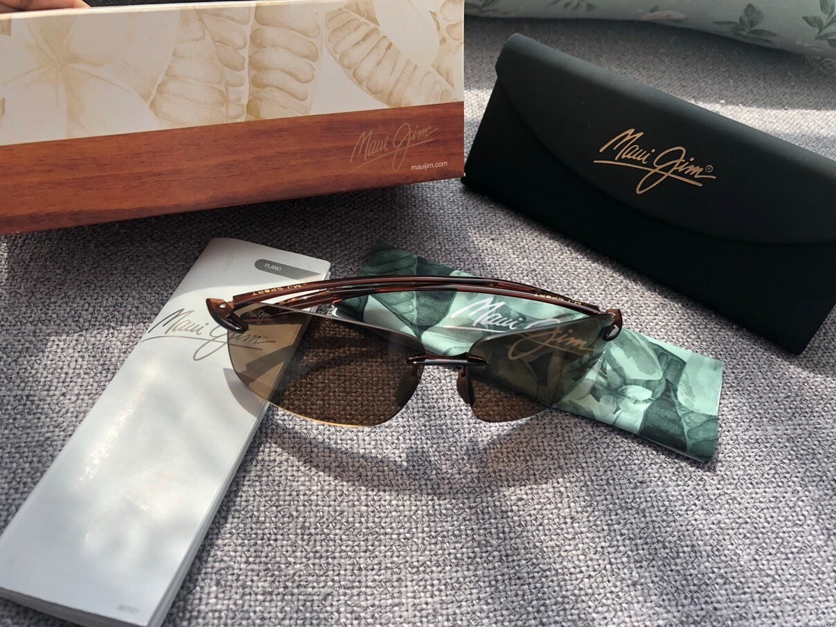 Maui Jim Sunglasses BREAKWALL Rootbeer POLARIZED HCL Bronze 