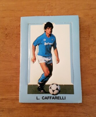 Rare 1990s Napoli Cut-Out 3D Football Card - Luigi Caffarelli