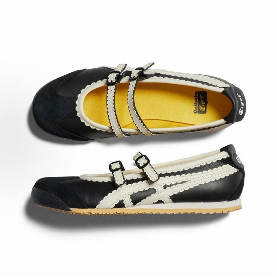 Onitsuka Tiger Mexico 66 Black/Cream 118A2678-001 Mary Jane Ballet