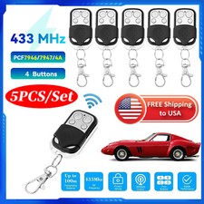 5 X Universal Garage Door Remote 433mhz Electric Cloning Control Key Fob Opener 5 X Universal Garage Door Remote 433mhz Electric Cloning Control Key Fob Opener