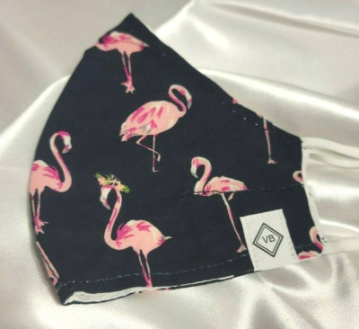 Vera Bradley's FACE MASK in FLAMINGO FIESTA Pattern, 100% Cotton, One Size, NWT