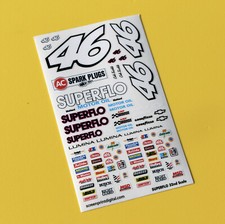 SLOT CAR 1/32nd SUPERFLO Days of Thunder stickers decals NASCAR fits SCALEXTRIC