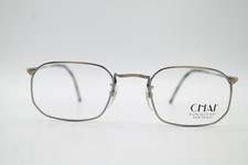 Vintage Chai Neo-Jet Brass Silver Oval Glasses Eyeglass Frame NOS