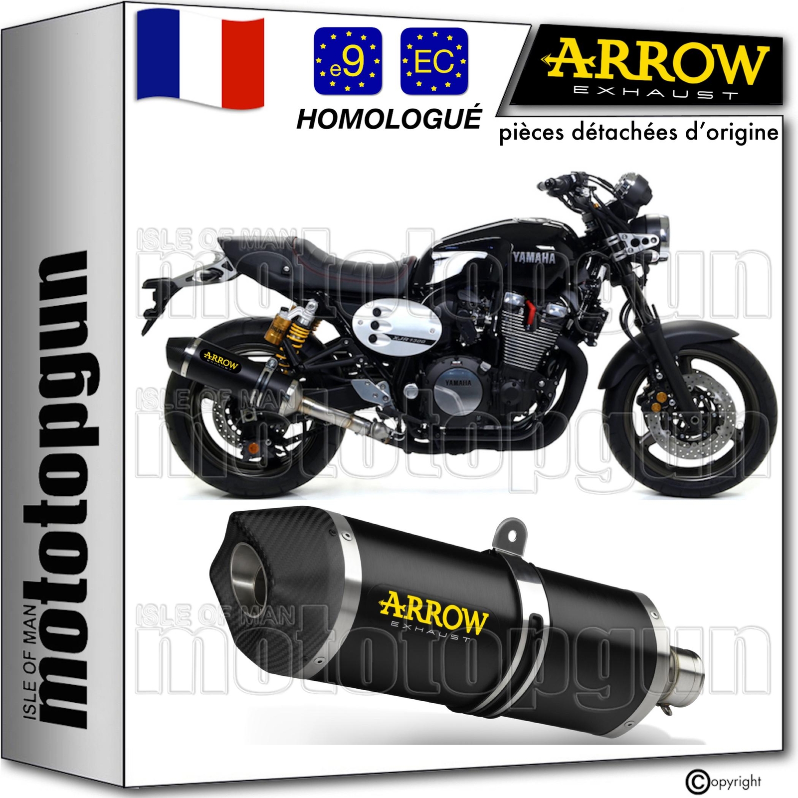 Silencieux Arrow Race-Tech résout le manque de reprise sur Yamaha XJR 1300 2011