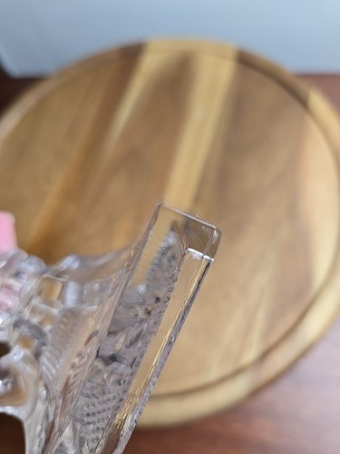 Vintage Viking Clear Glass Candlestick Holder With Finger Loop 5 3/4" Tall - Picture 17 of 24