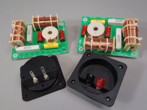 3 Way Crossover 2 Each High Power 1000W RMS 8 Ohm 12 dB & Square Terminal Cups - Afbeelding 1 van 8