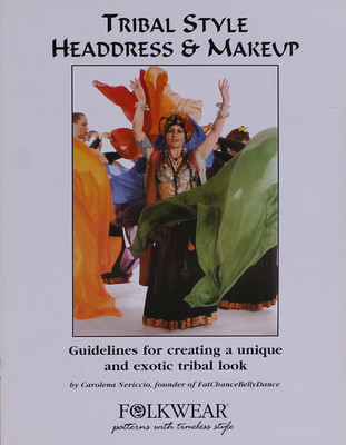 Folkwear American Tribal Style Dance Headdress Turban & Stage Makeup Booklet