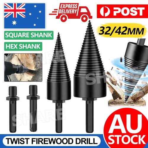 High Speed Twist Firewood Drill Bit Wood Splitter Screw Splitting Cone ...