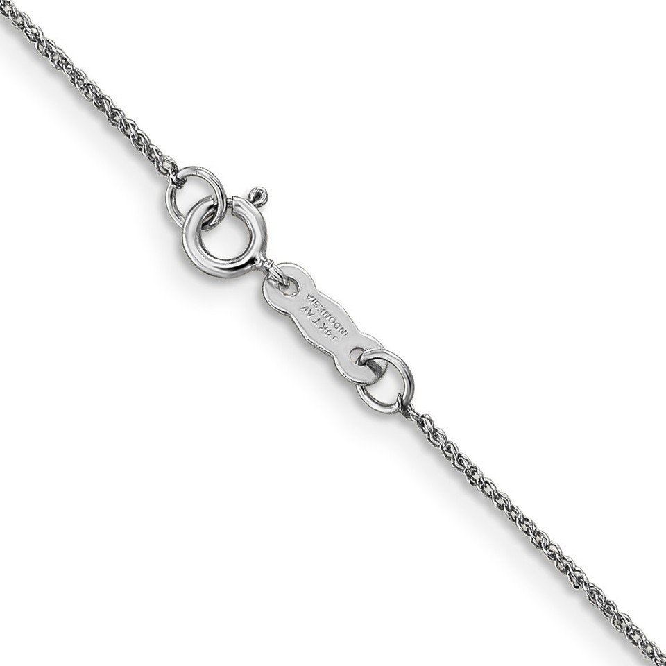 14K White Gold .70mm Ropa Chain Necklace 18" for Women 0.76gm eBay