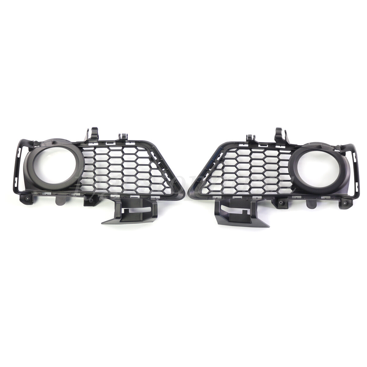 3-Piece Front Bumper Fog Light Grille Set With Center Mesh For BMW F30/F31 M-Sport 2012-2018