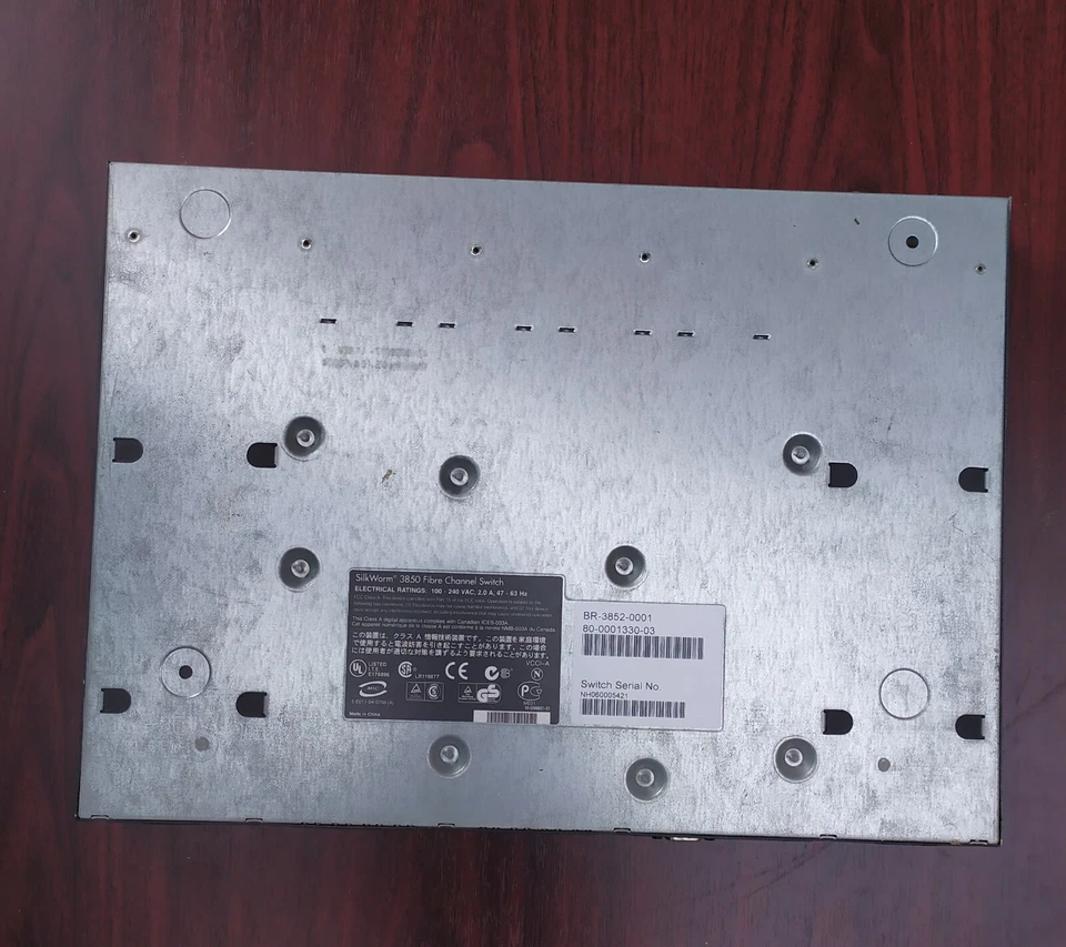 Brocade SilkWorm 3850 16-port fabric switch WORKING - Image 2 of 4