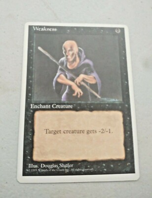 MTG Weakness Fourth Edition 170/379 Regular Common NOS See Description