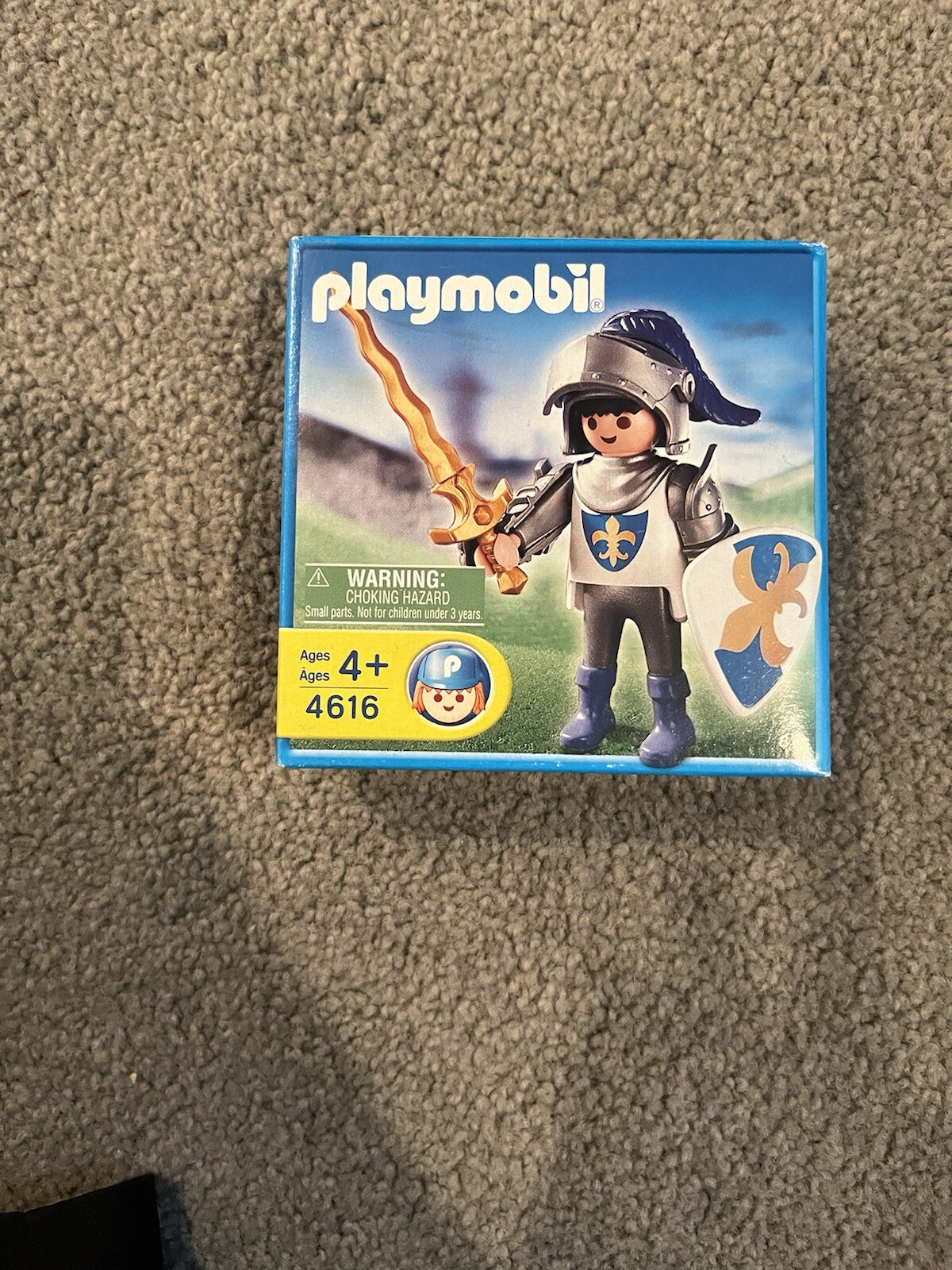 Playmobil 4616 Blue Knight Fleur di Lis Retired RARE