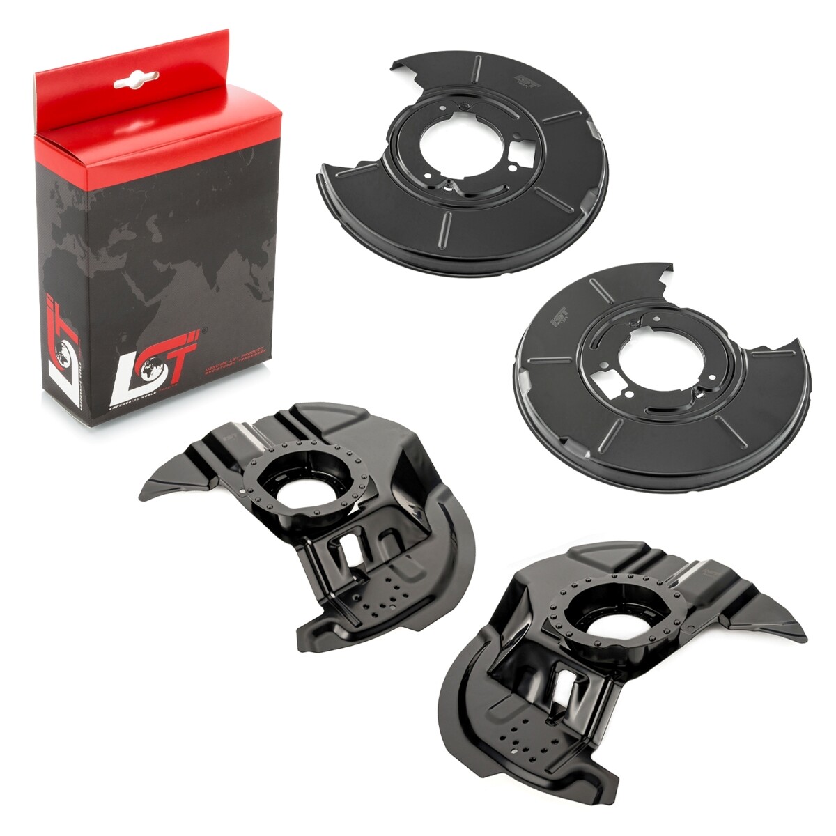 4x Brake Plate Splash Plate Set Front Rear for BMW 3 Series E46 Sedan 325i