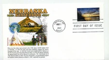5179 Nebraska Statehood, Panda Cachets, FDC