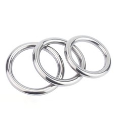 Kragen O-Ring lötfrei V4A Metallring Öse Ringe Edelstahl A2 Runde Edelstahlringe