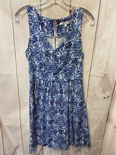 Milly Women's Size 8 Blue  White Dress