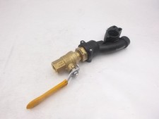 Parker 6668 40 22 Transair Drop Bracket w/Threaded NPT Ball Valve 1/2" Female