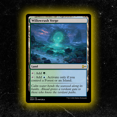 Willowrush Verge - Custom MTG Commander / Playtest Card