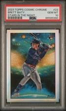 2023 Topps Cosmic Chrome Stars In The Night Brett Baty #22 PSA-10