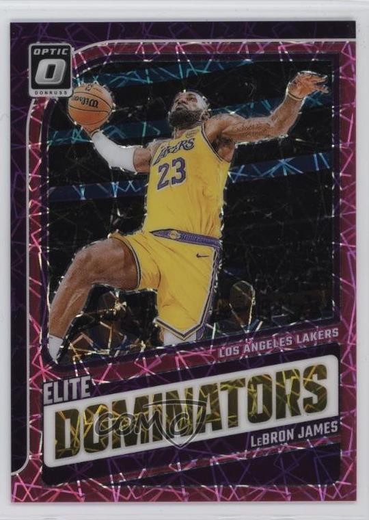 2024 Donruss Optic Elite Dominators Pink Velocity Prizm 12/79 LeBron James 4w8