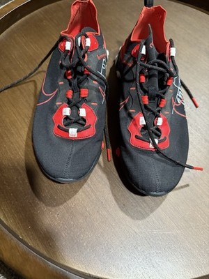 Rare Nike React Element 55 Crimson Black Red Size 9.5   Lightly Worn   No Box
