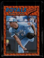 2026 Topps Heritage #192 Seth Lugo Color of the Year (Heritage Orange) #/77
