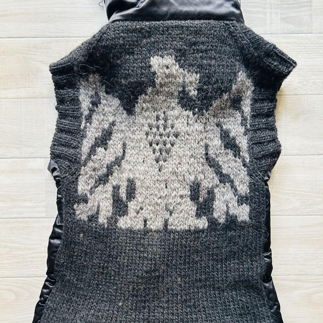 トップス Sacai Wool Docking Knit Vest Sacai Wool Docking Knit Vest