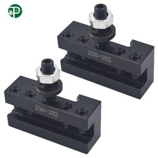 AXA 2 250-102 Quick Change Tool Post Boring Turning Holder 2Pcs For Lathe 6-12"