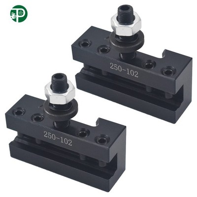 AXA 2# 250-102 Quick Change Tool Post Boring Turning Holder 2Pcs For Lathe 6-12''
