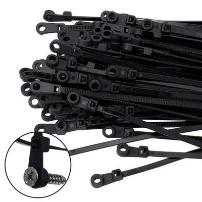 500/100PCS Snap-fit Nylon Fastening Clip for Car Repairs, Universal Black