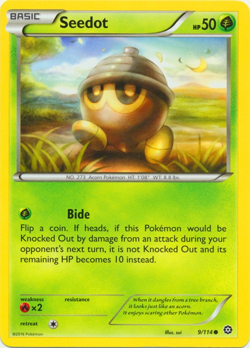 Seedot - 9/114 - Common (Hp) Steam Siege - Grass Pokémon