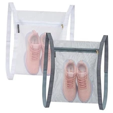 2 Pcs Shoe Drying Bag, Sneaker Bags for Dryer, Bag for Gray White - 2 Pack