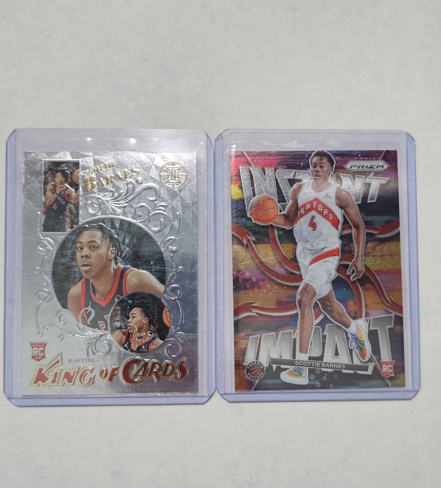 Panini Scottie Barnes Toronto Raptors Rookie Card Lot Illusions Prizm (2 Cards)