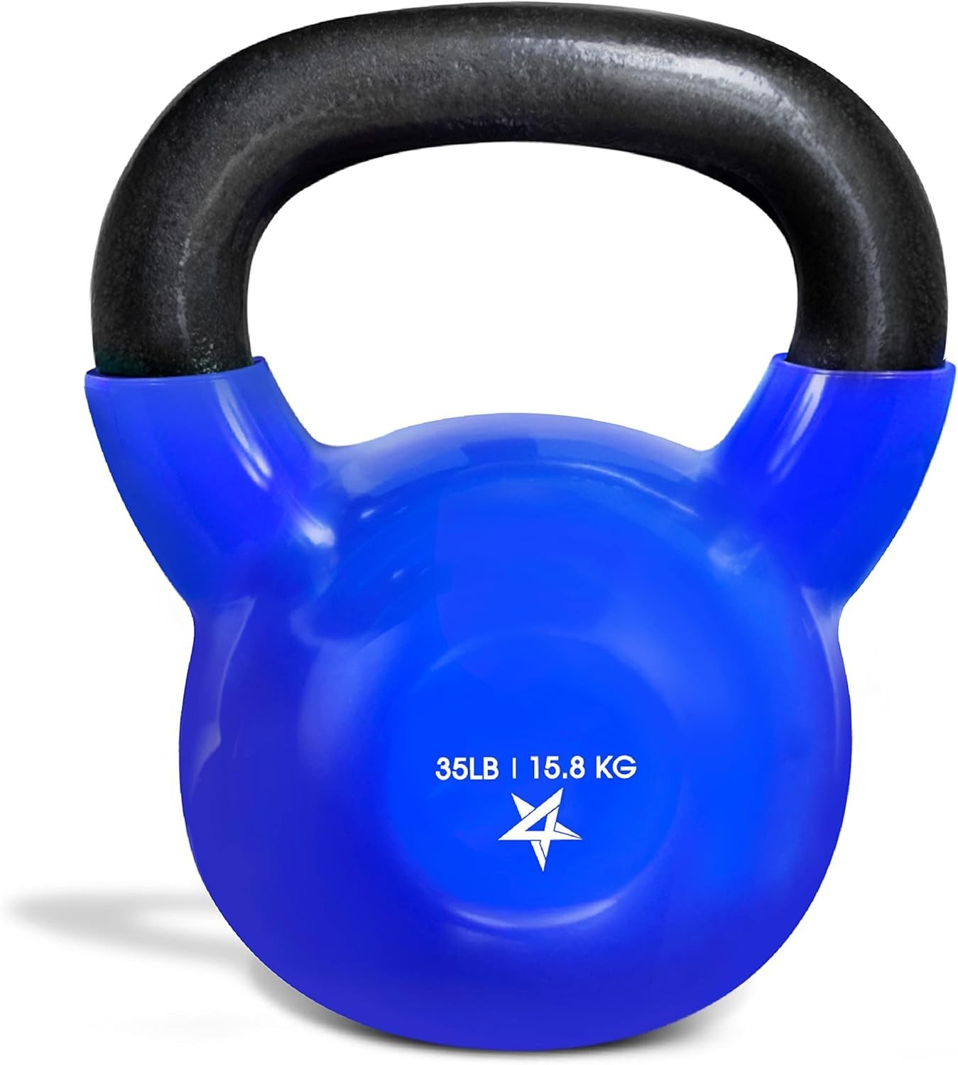BRAND NEW Yes4All 35 lb Kettlebell Weight Vinyl Coated Cast Iron
