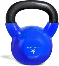 BRAND NEW Yes4All 35 lb Kettlebell Weight Vinyl Coated Cast Iron
