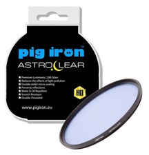 Pig Iron 52mm Astro Clear Filter Night Sky Light Pollution Reducer for Starscape