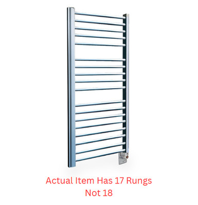 Myson ECOSH85C Electric Towel Warmer Avonmore 20'' x 34'' in POLISHED CHROME, New!