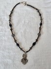Taxco Mexico  Sterling Silver And Tigers Eye & Bead  Necklace 22" — photo 5