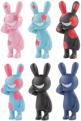 BLACK RABBiT8 Mini Figur 6er Set Blind Box Version Sammelfiguren