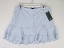 Wild Fable Skirt Women s Tiered Ruffle Mini Pull-On Elastic Waist Skort XS
