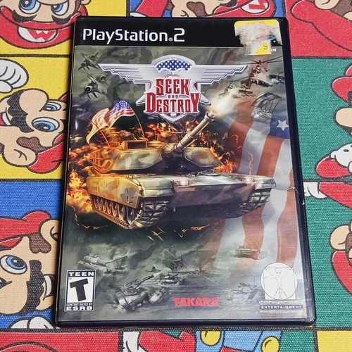 Seek and Destroy (Sony PlayStation 2) PS2 CIB Complete Tank Shooter Game