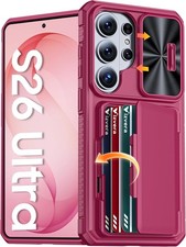Samsung Galaxy S26 Ultra Case Wallet RFID Full Body Rugged Shockproof Silicone