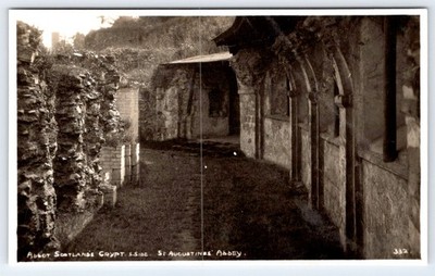 Canterbury England~Augustine's Abbey-Abbot Scotland Crypt~1920s Photo Postcard
