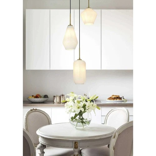 Living District LD2269SG Gene 3 Light 17 inch Satin Gold Pendant Ceiling Light - Picture 10 of 10