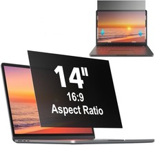 14 Inch 16:9 Removable Laptop Privacy Screen Protector Anti Blue Light Shield