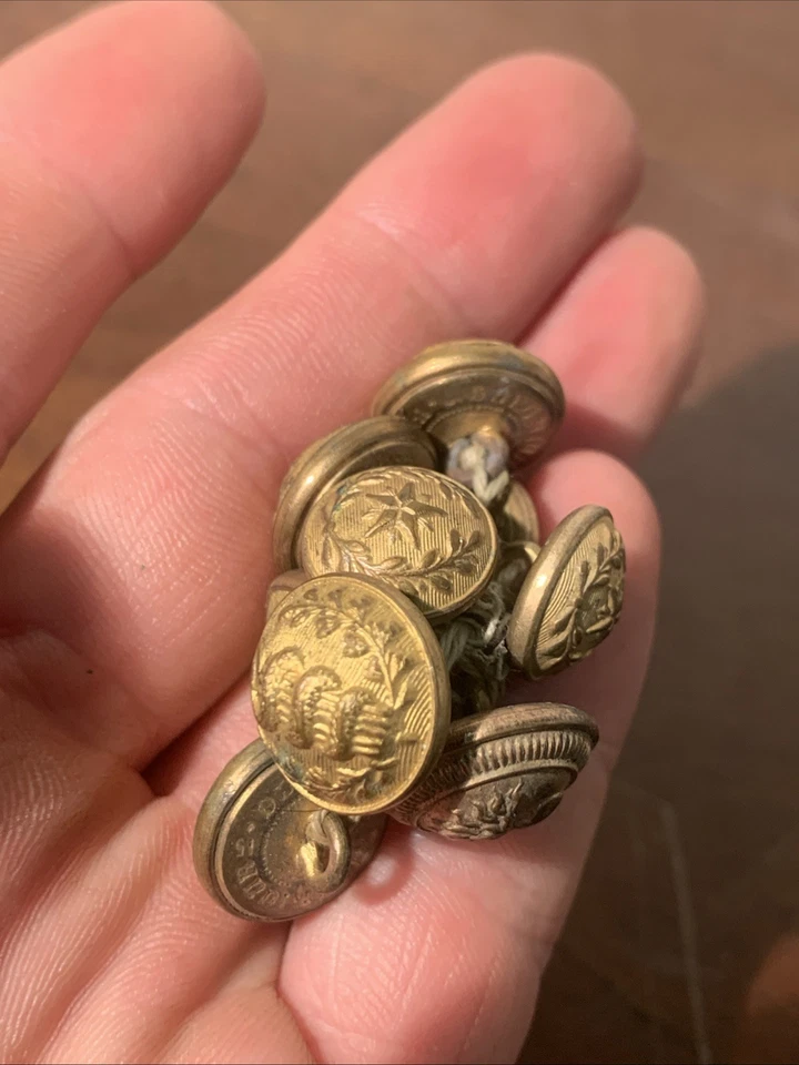 Ancien Bouton Militaria Collection Uniforme - Photo 3/4